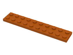 Plate 2 x 10, Dark Orange (3832 / 6131797 / 6351327)