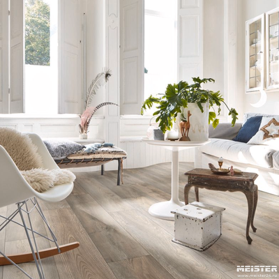 Ламинат MEISTER 6977 Дуб серый дикий в интерьере