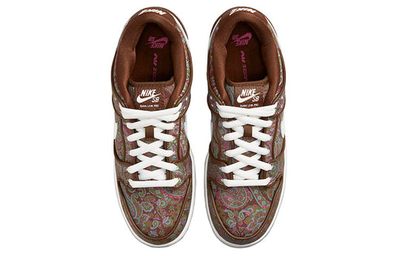 коричневые кроссовки Nike Dunk Low Pro Premium SB Paisley