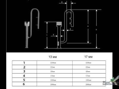 Вход Lily Pipe 17 мм из стекла со скиммером