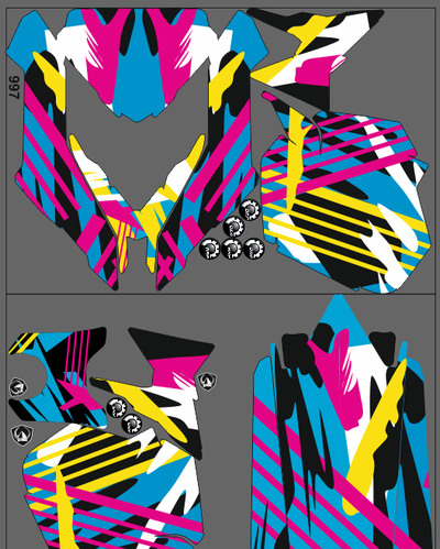 Наклейки на снегоход SKI DOO 2014 - 2016 #1128