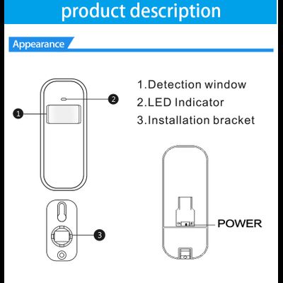 Беспроводной датчик движения PIR GauTone PA-92R