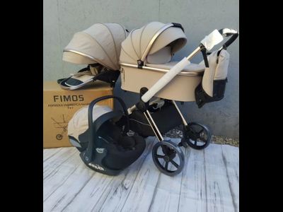 Детская коляска 3 в 1 Luxmom 999 Бежевый