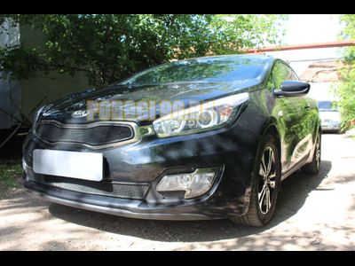 Защита радиатора KIA Pro Ceed II 2012-2015 black верх