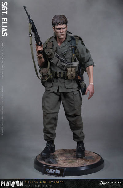 ПРЕДЗАКАЗ - Сержант Элиас Гродин ("Взвод", Platoon) - Коллекционная ФИГУРКА 1/6 scale Platoon Sergeant Elias (DMS047) - DAMTOYS ?ЦЕНА: 31700 РУБ.?