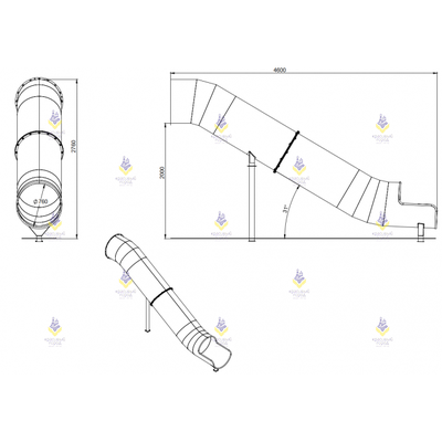 2.2000.01 Горка 2000 туннельная прямая