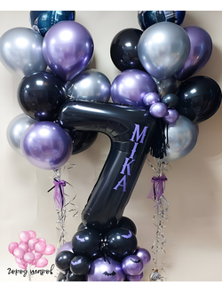 set-1-dlya-devochek, шарики для девочек, красивые воздушные шары заказать Краснодар