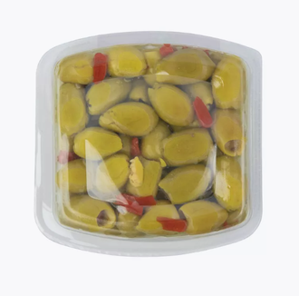 ОЛИВКИ ФАРШИРОВАННЫЕ СО СЛАДКИМ ПЕРЦЕМ, AGAOGLU, 170 ГР