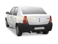 Фаркоп шар А, 1200/75 кг Сталь Berg для Renault Logan 2005-2014