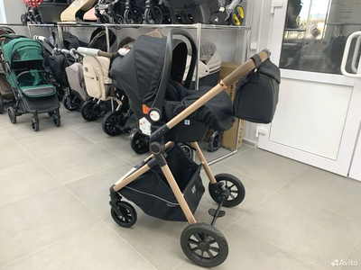 Детская коляска 3 в 1 Luxmom V2 Черный