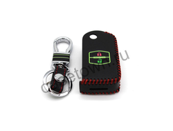 Кожаный чехол на выкидной ключ мазда 6 с 2005 года выпуска