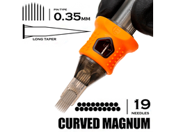 19 CMLT/0.35 Curved Magnum Long Taper - "INKin EZ tattoo"