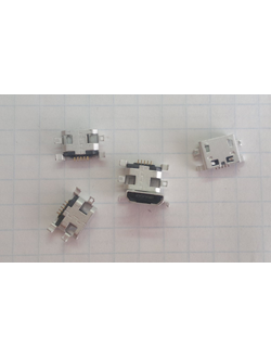 Разъем зарядки microUSB № 6 Acer Iconia One 10 B3-A30,  B3-A20, B1-850, Explay Surfer 7.03, Fly Flylife Connect 10.1 3G 2, Connect 7.85 3G 2, Connect 7.85 3G Slim MC-063