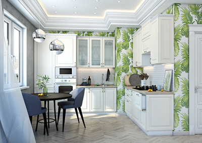 Ницца модульная кухня разные цвета