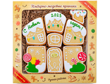 Набор новогоднего печенья с логотипом