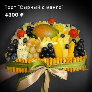 Сырный торт с манго