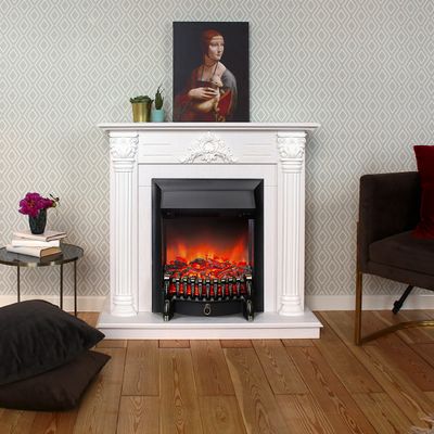 Электрокамин Сантана WT с очагом Fobos