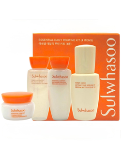 Набор миниатюр для укрепления кожи лица Sulwhasoo Essential Daily Routine Kit (4 items)