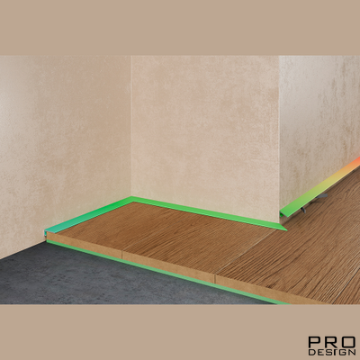 Щелевой плинтус PRO DESIGN MINI 7067 Покраска по RAL