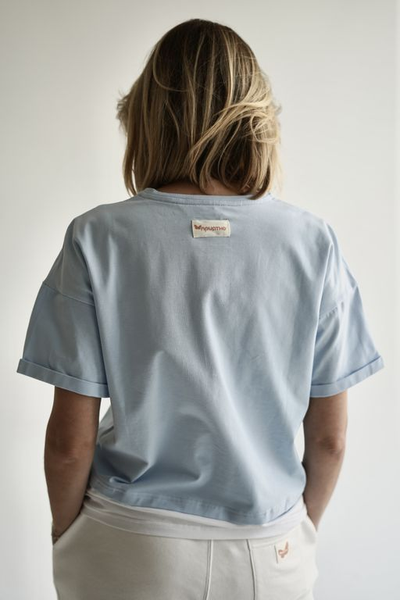 ЖЕНСКИЙ КОСТЮМ "ВОЗДУШНЫЙ" ГОЛУБОЙ