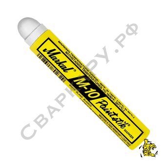 Мелок промышленный перманентный Markal M-10 Paintstik белый ф17х121мм до +982°C