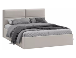 Спальня ГЛОСС - Кровать с мягкой обивкой тип 1 1600 Велюр Confetti Smoke