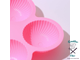 Форма для выпечки силиконовая «Купол», 25×16×3,5 см, 6 ячеек, цвет МИКС