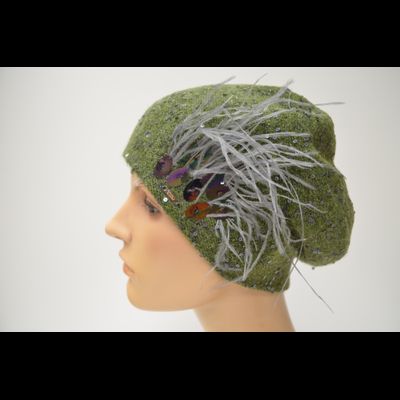 Берет с перьями Vizio  Италия 1629