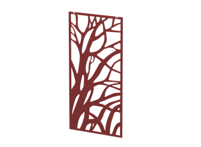 Акустическая подвесная перегородка с декором "Старое дерево" (фурнитура в комплекте)