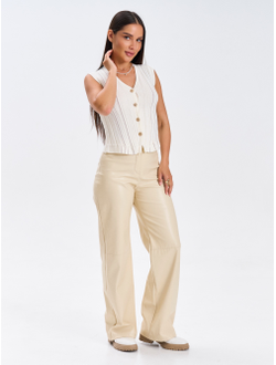 Жилет вязаный на пуговицах