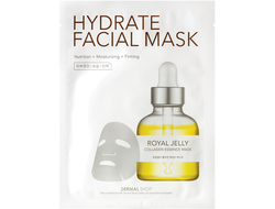Dermal Shop Royal Jelly HydrateFacial Mask / Dermal Shop Тканевая маска для лица с пчелиным маточным молочком (23 г)
