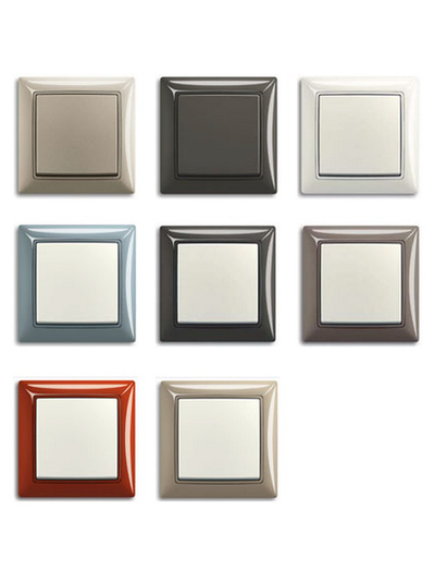 Серия розеток и выключателей ABB Basic55 Trendline