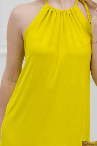 Туника трикотажная лимонная