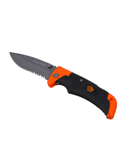 ЕРМАК Нож туристический складной 19,0(8,5х0,25)см ручка двухкомпонентная, 2 штуки