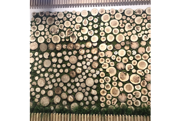 Оформление стены корнера, г.Екатеринбург