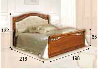 Кровать "Pelle" с изножьем 180х200 см