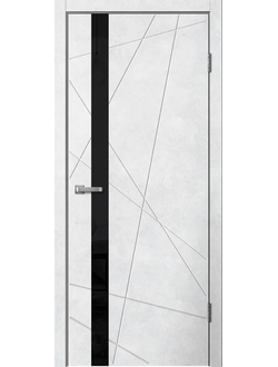 LINE02 ПВХ бетон светлый ЧЁРНОЕ СТЕКЛО