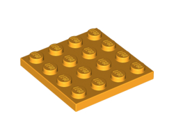 Plate 4 x 4, Bright Light Orange (3031 / 4243921 / 6093272)