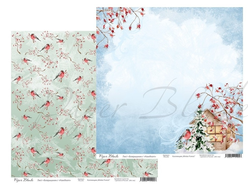 Лист бумаги для скрапбукинга "Боярышник/Hawthorn", коллекция "Winter Forest", 30х30 cv
