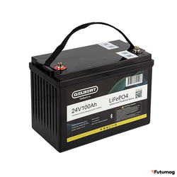 Литиевый тяговый аккумулятор Gelbert LiFePO4 (24V/100Ah/120А/2,400Wh) Bluetooth