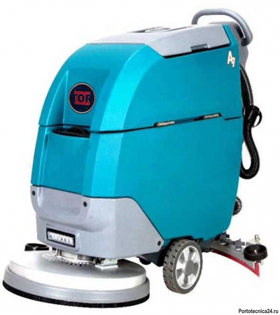 Поломоечная машина JH-530A (зар. устр + VRLA GEL аккум.) 2100м2/ч, 53см, 50л/56л, 225кг (2*12V, емкость 100Ah)