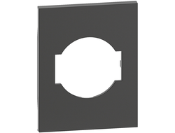 Лицевая панель плоской розетки 3 модуля, черная - Bticino - Living Now KG03M3