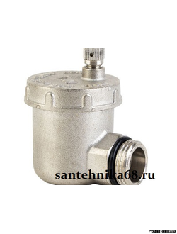 Воздухоотводчик боковой угловой 1/2" никелированный TIM BL5815