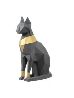 Papercraft набор для творчества "Кошка" - цвет графит