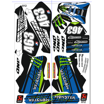 812 Monster Yamaha WR250Z WRZ 1997