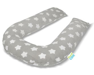 Подушка для беременных форма U 280 см (холлофайбер) + наволочка Поплин Звездопад