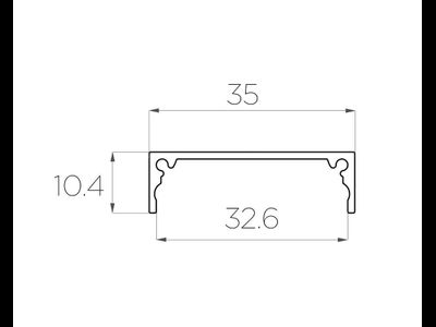 Алюминиевый профиль 4L-3510-S ANOD