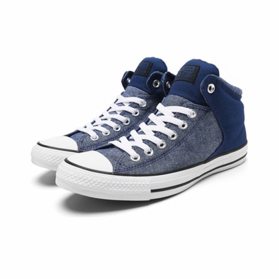 Denim blue converse best sale
