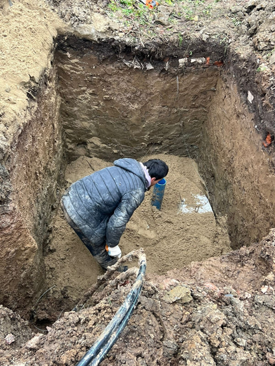 Котлован вокруг скважины Евролос