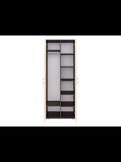 Шон-13 шкаф двухдверный распашной Венге/Дуб молочный